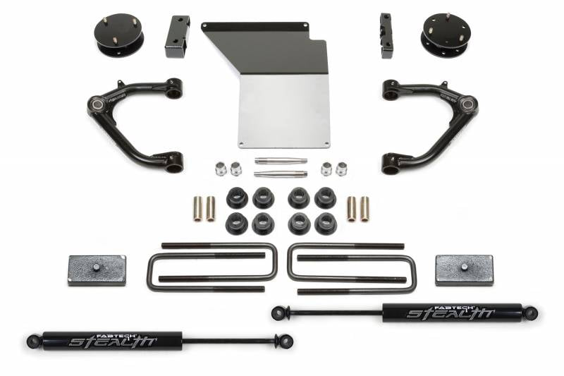 Fabtech 2014-2018 Chevrolet Silverado GMC Sierra 1500 3" Uniball UCA Front and Rear Suspension Lift Kit K1071M