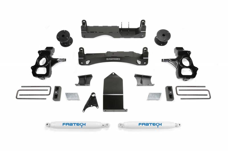 Fabtech 2014-2018 Chevrolet Silverado Gmc Sierra 1500 pickup OE FORG STL UCA 4" Basic System PERF Shocks K1116