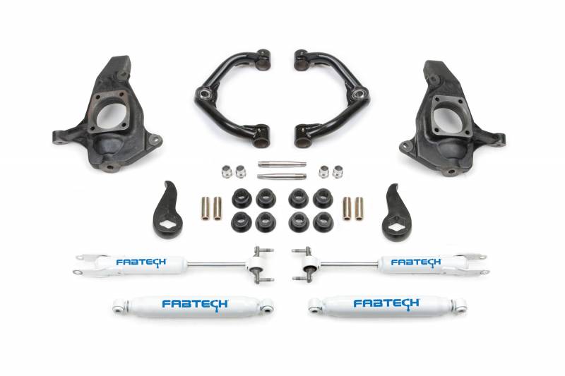 Fabtech 2011-2019 Chevrolet Silverado Gmc Sierra 2500HD 3500HD 4" Ultimate Front and Rear Suspension Lift Kit K1064