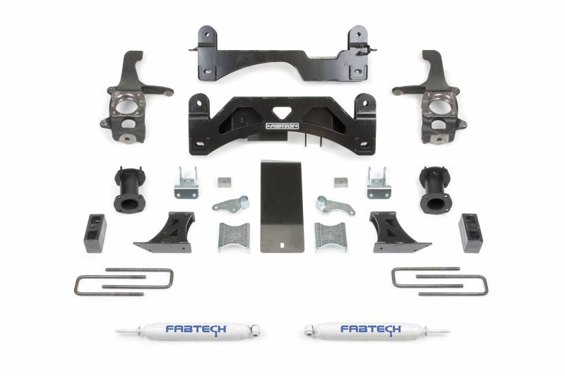 Fabtech 2016-2019 Toyota Tundra 2WD 4WD 6" Basic System Spacer PERF RR Shocks K7054