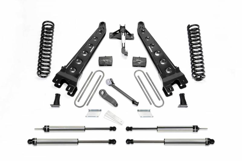 Fabtech 2017-2019 FORD F-250 F-350 4WD Dsl 4" RAD ARM System Coils DLSS Shocks K2215DL