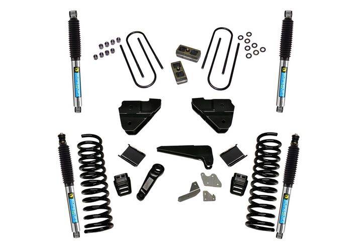 SUPERLIFT 2013-2018 Dodge Ram 3500 4WD 4" Radius Drop Brackets Suspension Lift Kit With Bilstein Shocks K146B