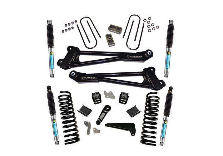 SUPERLIFT 2013-2018 Dodge Ram 3500 4WD 4" Radius Arms Suspension Lift Kit With Bilstein Shocks K144B