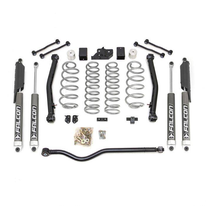 Readylift 2018-2023 Jeep Wrangler JL Terrain Flex 2-Arm Coil Spring 3.5 Inch Lift Kit with Falcon 2.1 Series Shocks 69-6836
