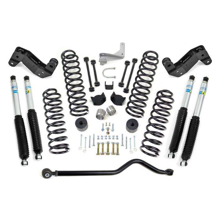Readylift 2007-2018 Jeep Wrangler JK 4" Coil Spring Kit With Adjustable Track Bar Exhuast Spacer With Bilstein Shocks 69-6404