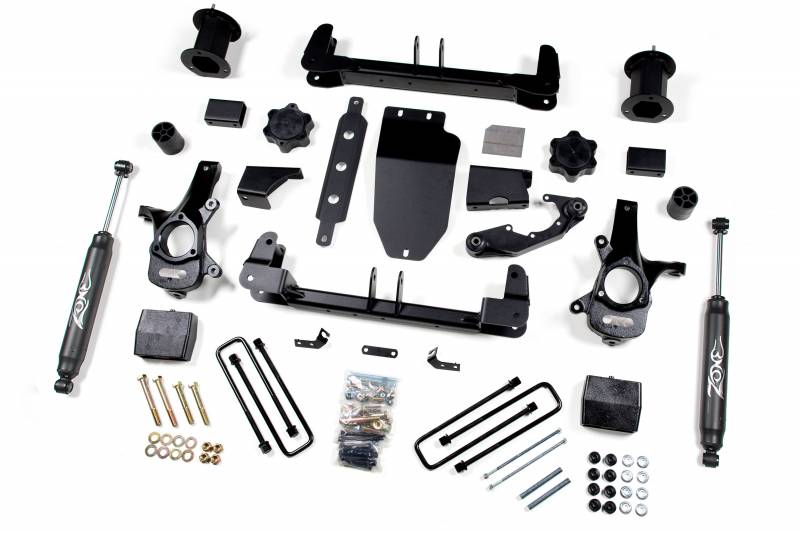 Zone OffRoad 2014-2018 Chevrolet Silverado GMC Sierra 1500 4WD 6.5in Suspension System Aluminium Stamped Arms With Free Boot Protectors ZONC26N