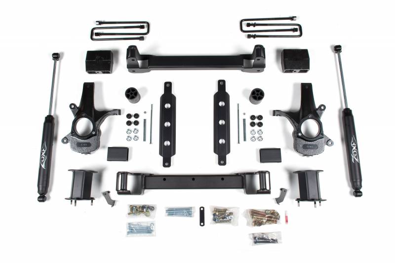 Zone OffRoad 2014-2018 Chevrolet Silverado GMC Sierra 1500 2WD 6.5in Aluminium Stamped Arms With Free Boot Protectors ZONC34N