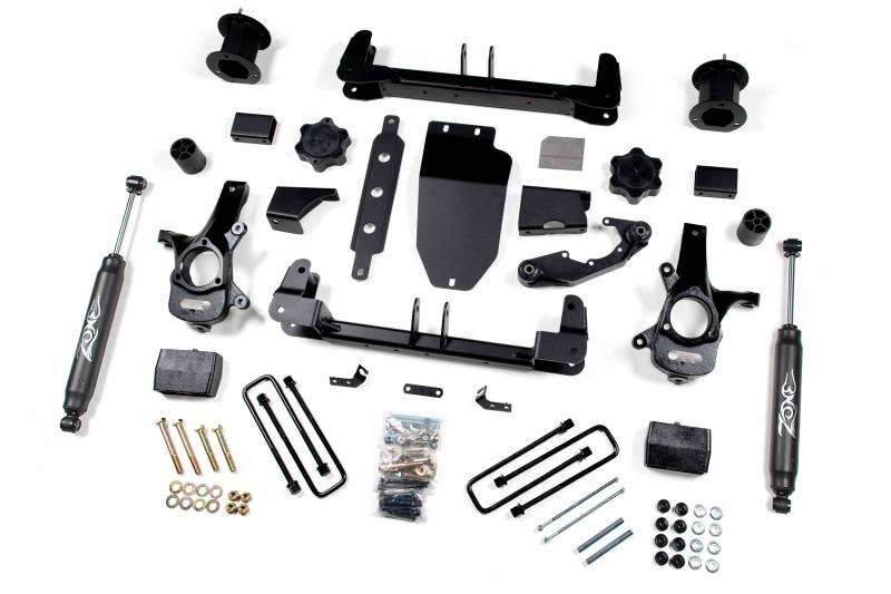 Zone OffRoad 2014-2018 Chevrolet Silverado GMC Sierra 1500 4WD 6.5in Cast Steel Arms With Free Boot Protectors ZONC25N