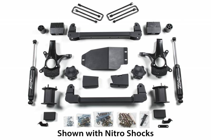 Zone OffRoad 2007-2013 Chevrolet Silverado GMC Sierra 1500 6.5in Lift System With Free Boot Protectors ZONC40N