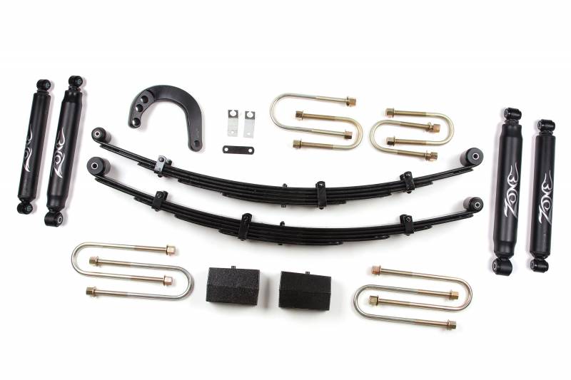 Zone OffRoad 1977-1987 Chevrolet 3/4 Ton 4in Suspension Lift Kit With Free Boot Protectors ZONC16N