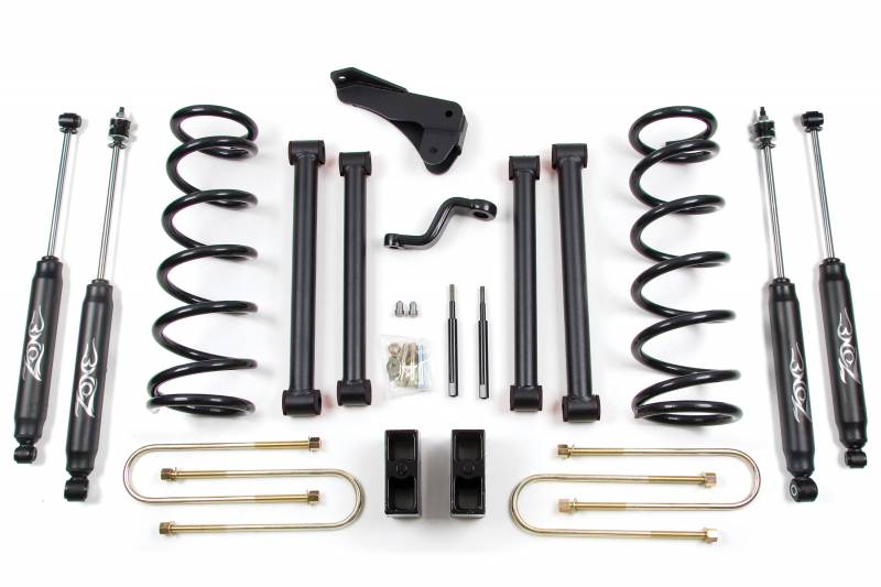 Zone OffRoad 2008 Dodge Ram 2500 3500 5in Suspension System With Free Boot Protectors ZOND10N 3-7/8 axle