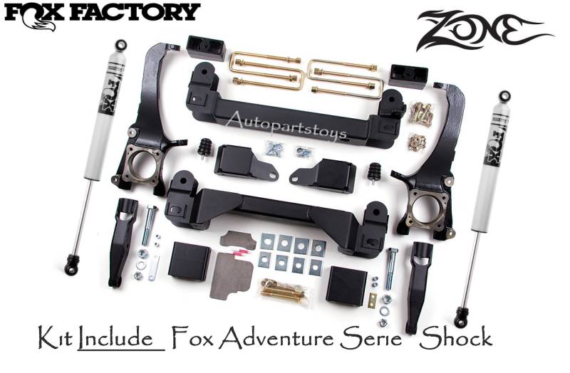 Zone OffRoad 2007-2015 Toyota Tundra 5in System with Fox 2.0 Adventure Series ZONT1F