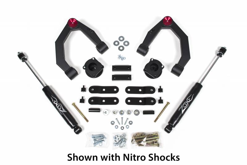 Zone OffRoad 2007-2021 Toyota Tundra 3.5in Adventure Series Lift Kit with Nitro Shocks and Free Boot Protectors ZONT6N