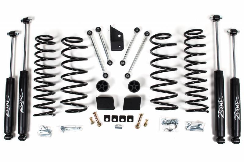 Zone OffRoad 2018-2021 Jeep Wrangler JL 3in Suspension Lift Kit With Free Boot Protectors ZONJ31N