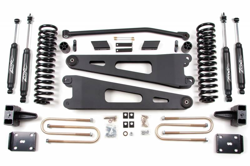 Zone OffRoad 2011-2012 Ford F250 F350 Super Duty 4in Diesel Radius Arm Suspension System With Free Boot Protectors ZONF25N
