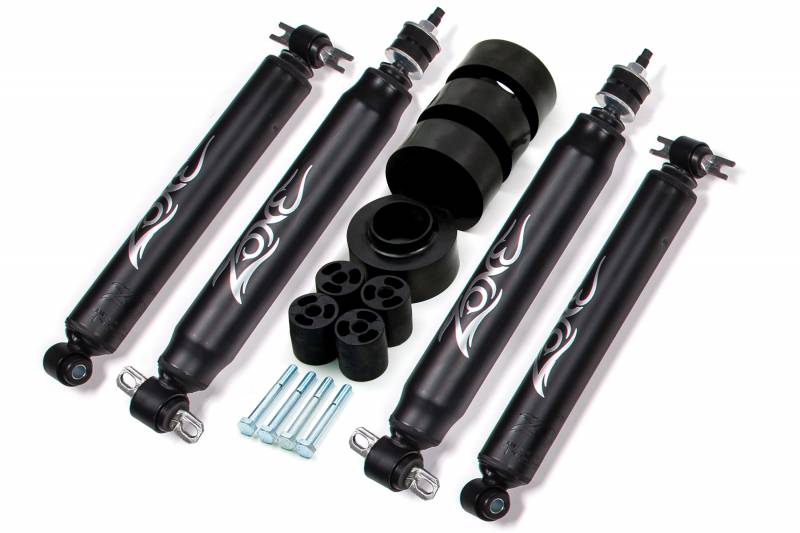 Zone OffRoad 1997-2006 Jeep Wrangler TJ 1.75in Coil Spring Spacer Kit With Free Boot Protectors ZONJ1N Nitro