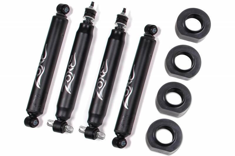 Zone OffRoad 1993-1998 Jeep Grand Cherokee ZJ 2in Coil Spacer Lift Kit With Free Boot Protectors ZONJ19N
