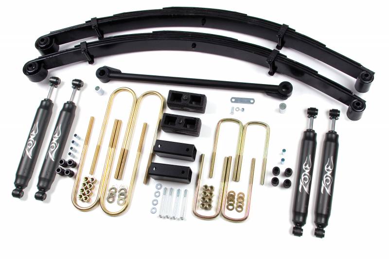 Zone OffRoad 1999 Ford F250 F350 4in Suspension System With Free Boot Protectors ZONF2N