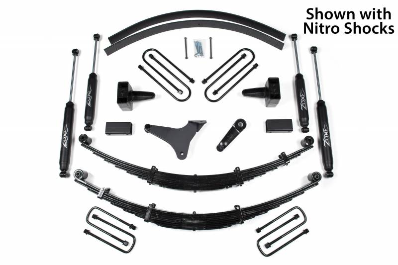 Zone OffRoad 2000-2004 Ford F250 6in Suspension System With Free Boot Protectors ZONF42N