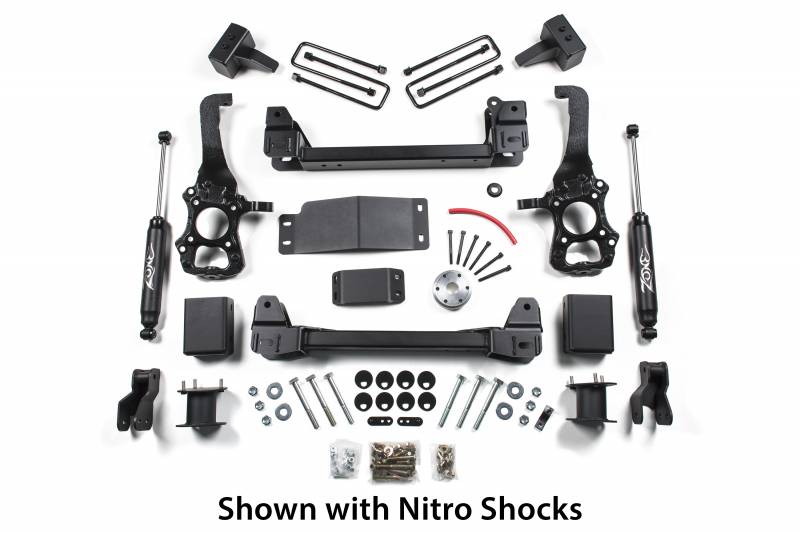 Zone OffRoad 2015-2019 Ford F-150 4WD 4in Suspension System With Free Boot Protectors ZONF47N