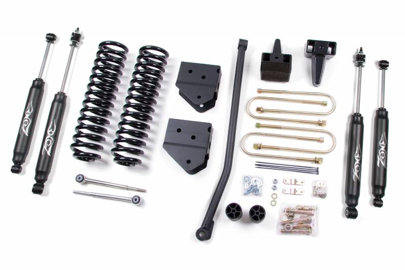 Zone OffRoad 2005-2007 Ford F250 F350 4in Suspension System With Free Boot Protectors ZONF5N
