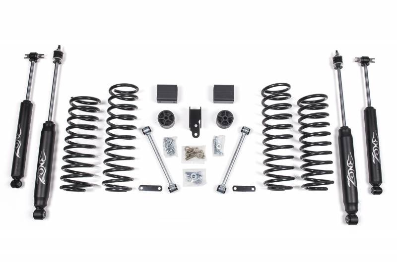 Zone OffRoad 2007-2011 Jeep Wrangler JK 4 door 3in Suspension Kit With Free Boot Protectors ZONJ13N