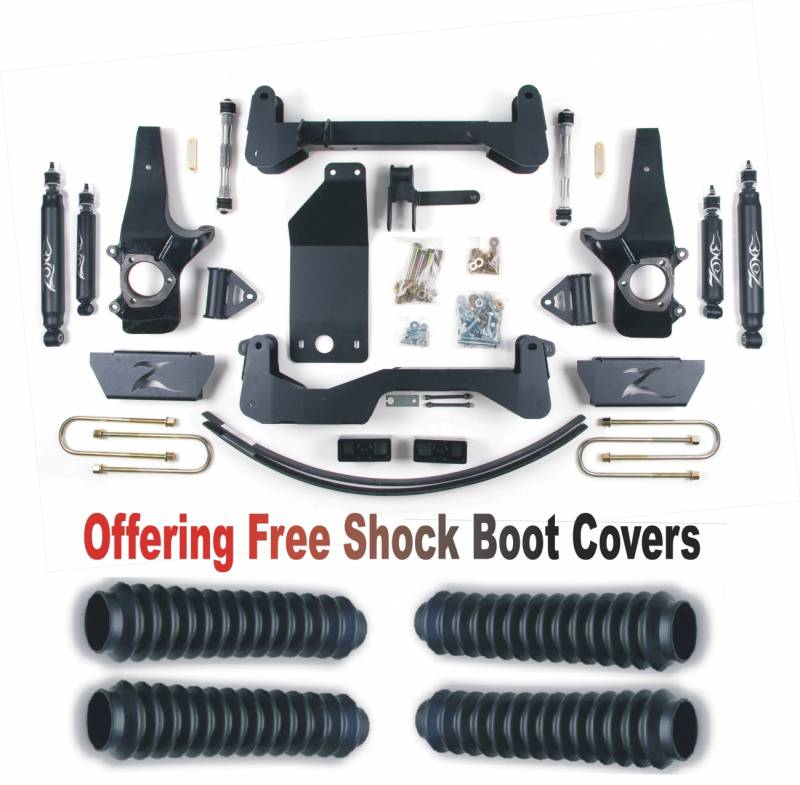 Zone OffRoad 1997-2003 Ford F-150 4WD 6in Suspension System With Free Boot Protectors ZONF14N