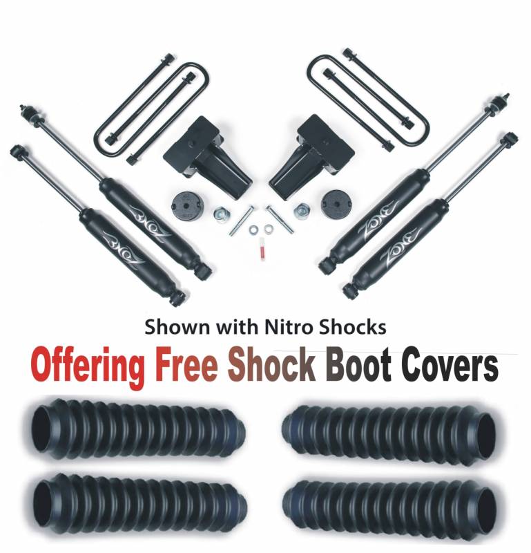 Zone OffRoad 2011-2015 Ford F-250 2in Suspension Lift Kit With Free Boot Protectors ZONF45N