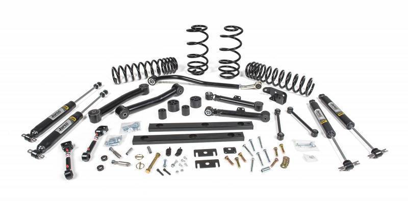 JKS 2003-2006 Jeep Wrangler TJ 2004-2006 Wrangler LJ 3" Suspension System JSPEC Custom Valved Gas Series Shocks JSPEC115K