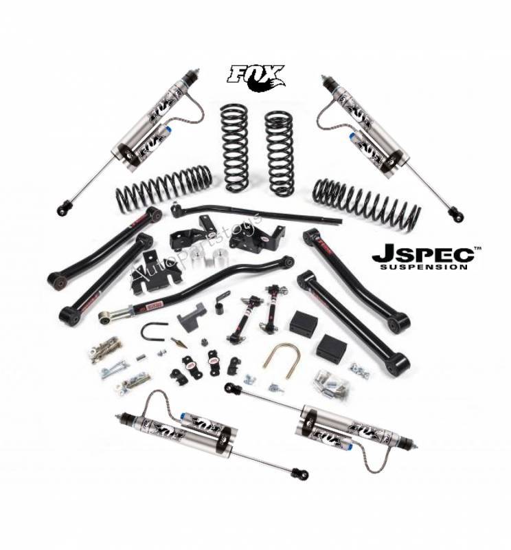 JKS 2007-2018 Jeep Wrangler JK 4 Door 3.5" J Connect Lift System Fox 2.0 Series with Reservoir Shocks JSPEC113KFR