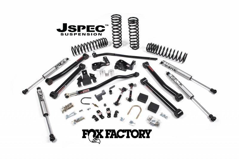 JKS 2007-2018 Jeep Wrangler JK 4 Door 3.5" J Connect Lift System Fox Adventure Series Shocks JSPEC113KFA
