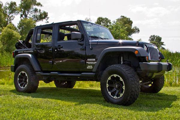 JKS 2007-2018 Jeep Wrangler JK 4Dr 3.5in Lift Kit Fox Adventure Series Shocks JSPEC100KFA