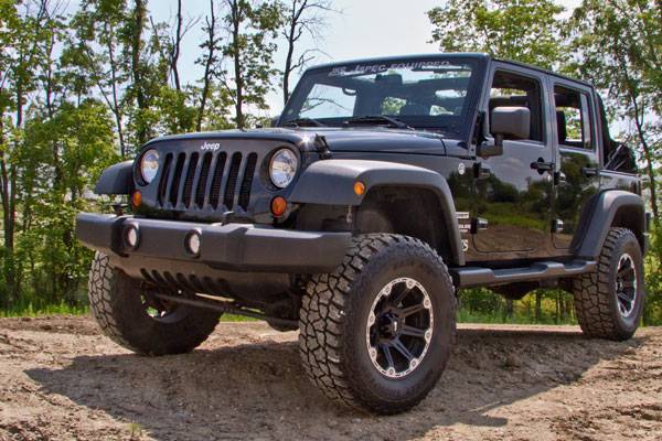 JKS 2007-2018 Jeep Wrangler JK 2Dr 2.5in Lift Kit J Spec System JSPEC Custom Valved Gas Series Shocks JSPEC103K