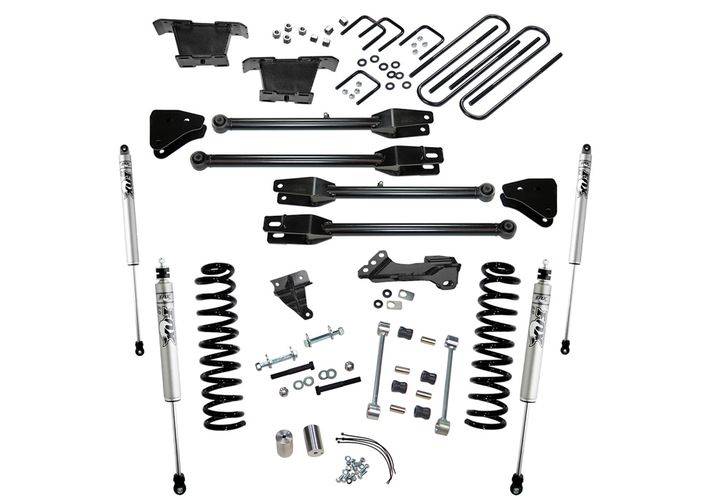 SUPERLIFT 2008-2010 Ford F-250 F-350 Super Duty 4WD Diesel 4-Link Fox 2.0 Series Shocks 4 inch Lift Kit K233F