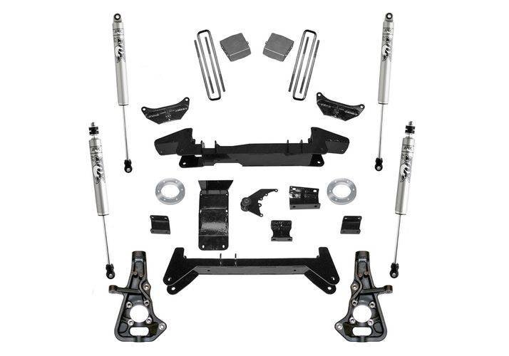 SUPERLIFT 2001-2010 Chevrolet Silverado GMC Sierra 2500 3500HD 4WD with Fox 2.0 Series Shocks 6 inch Lift Kit K860F