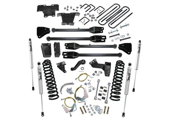 SUPERLIFT 2008-2010 Ford F-250 F-350 Super Duty 4WD Diesel 4-Link Fox 2.0 Series Shocks 6 inch Lift Kit K234F