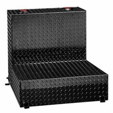 Lund TradesmanUniversity of Tennessee  71 Cross Bed Truck Tool Box Full size Single Lid Deep Well Aluminum Black College Logo Boxes TALF591BK-Univ of Tennessee