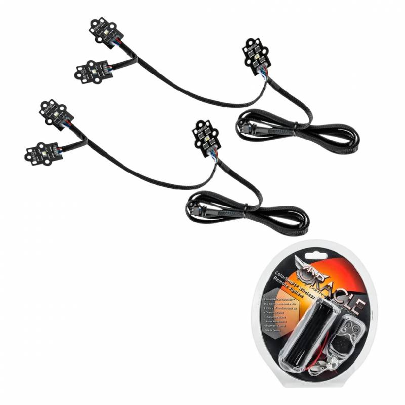 Oracle Lighting 2019-2022 GMC Sierra ColorSHIFT RGB+W Headlight DRL Upgrade Kit 1287-330