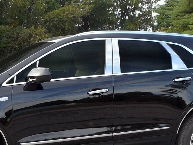 QAA 2017-2022 Cadillac XT5 10 piece Stainless Pillar Post Trim with 2 Front Pillars PP57262