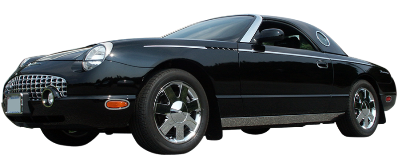 QAA 2002-2006 Ford Thunderbird 8 piece Stainless Side Molding Accent Trim Upper Kit TH43668