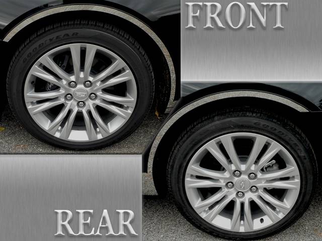 QAA 2018-2020 Cadillac XTS 4 piece Stainless Wheel Well Accent Trim WQ58245