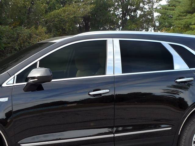 QAA 2017-2022 Cadillac XT5 12 piece Stainless Pillar Post Trim With 2 Front Pillars and 1 Triangle piece PP57263