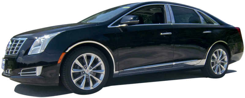 QAA 2013-2017 Cadillac XTS 4 piece Stainless Wheel Well Accent Trim WQ53245