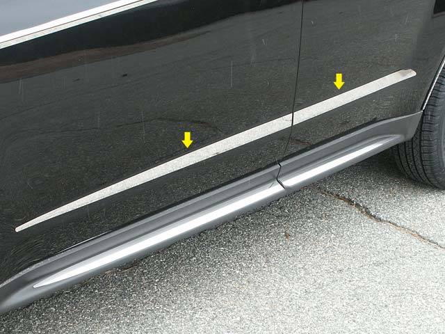 QAA 2010-2017 Chevrolet Equinox 4 piece Stainless Body Molding Insert Trim Kit MI50160