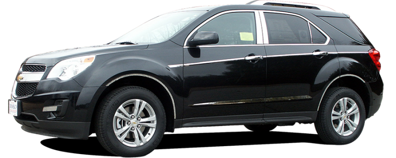 QAA 2010-2017 Chevrolet Equinox 4 piece Stainless Body Molding Insert Trim Kit MI50160