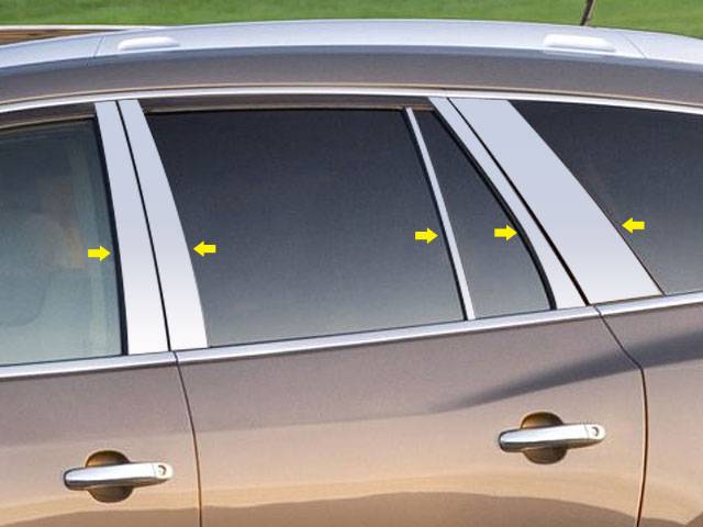QAA 2008-2012 Buick Enclave 10 piece Stainless Pillar Post Trim PP48533