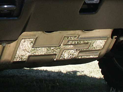 QAA 2003-2009 Hummer H2 2 piece Stainless Brush Plate Accent HV43011