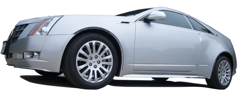 QAA 2011-2014 Cadillac CTS Coupe 4 piece Stainless Rocker Panel Trim TH50254