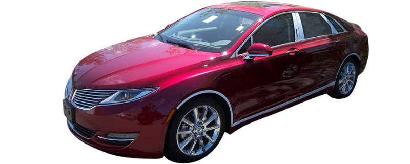 QAA 2013-2020 Lincoln MKZ 8 piece Stainless Rocker Panel Trim Lower Kit TH53630