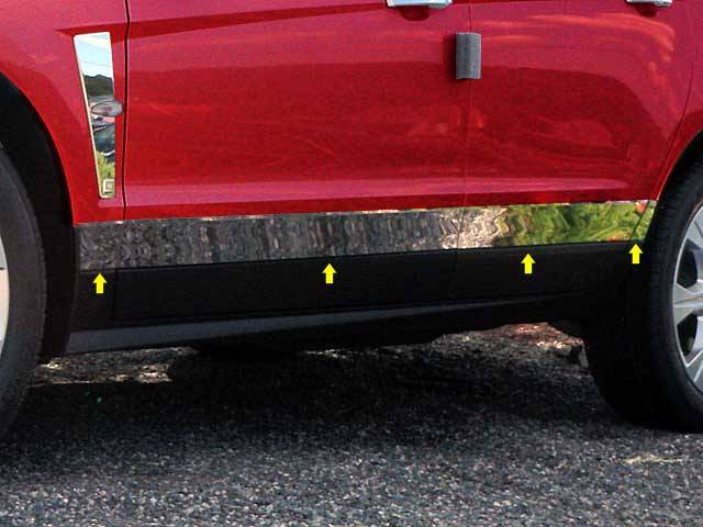 QAA 2010-2016 Cadillac SRX 8 piece Stainless Rocker Panel Trim Lower Kit TH50260